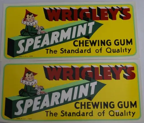 Spearmint Truck Decal Set. (2) 1