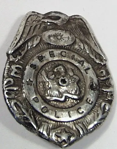 Special Police Premium Badge Stamped Aluminum 1