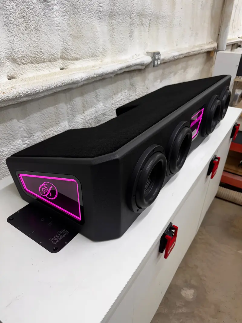 Stage 2 Ported Subwoofer Enclosure Loaded With 4 Audio Dynamics 3008'S 1