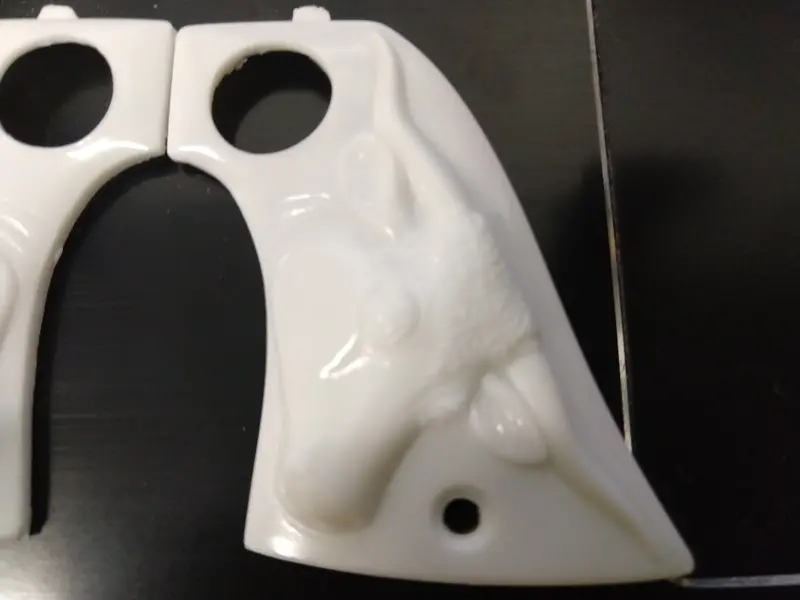 Steer Head Hubley Texan Jr. Grips 2.5" X 1-3/4" At The Base. 2