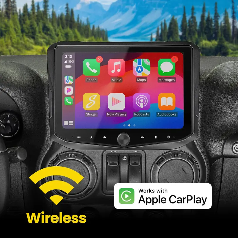 Stinger Horizon10 10" Radio Fully Integrated Kit W/ Vehicle And Off-Road I '11-'18 Jk Wranglers 1