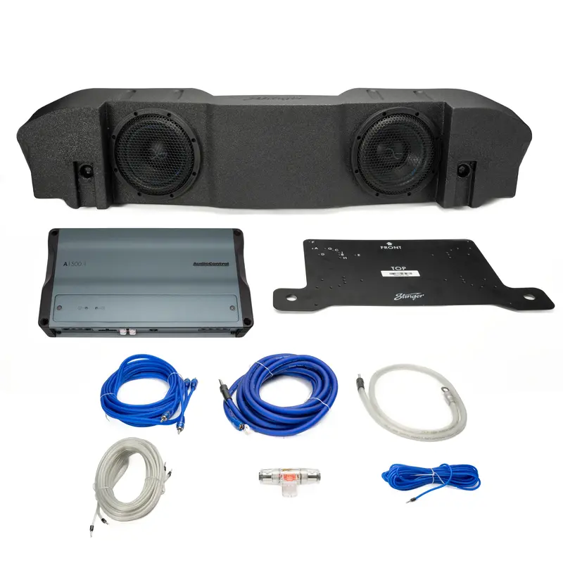Stinger Plug & Play Mono Amp & Sub Bundle  I '20- '23 Jeep Jt Gladiators 1