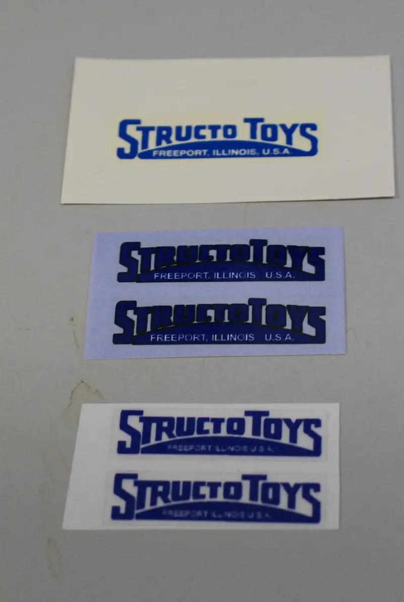 Structo Blue Decals 1