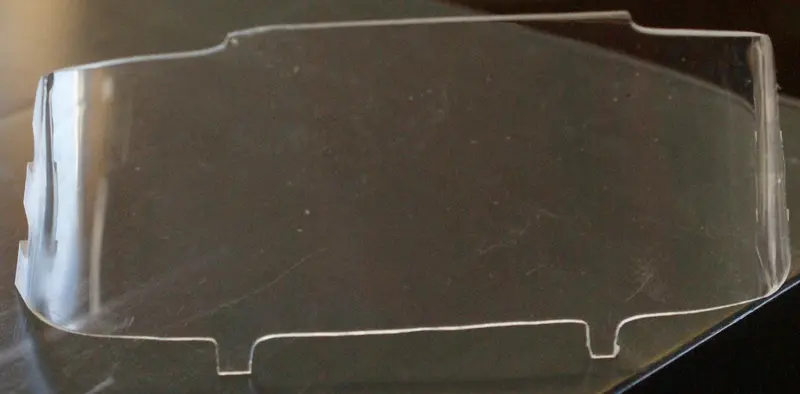 Structo Corvair Windshield 4-1/8" X  1-1/2" Slant Forward 1