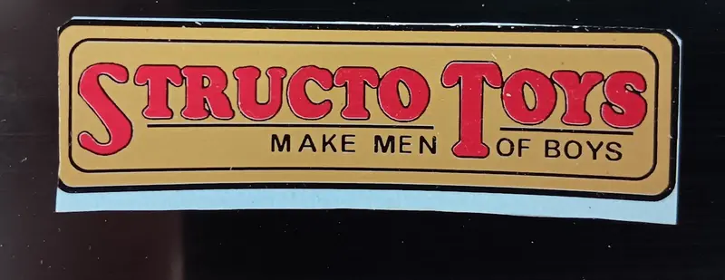 Structo Toys Decal One Only. 1
