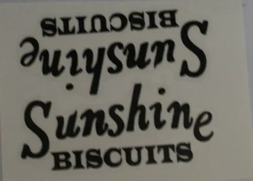Sunshine Biscuits Truck Decal Black 1