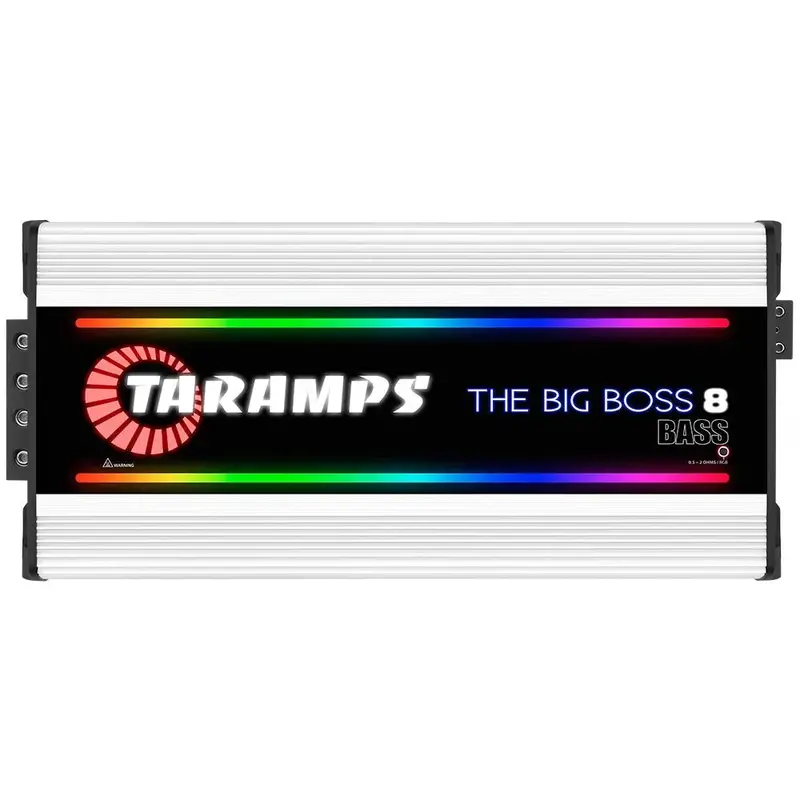 Taramps Big Boss 8 | 8000W Rms Monoblock Amplifier 0.5-Ohm~2-Ohm 1