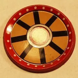 Tin Lithographed Hubcap 1.5" (36Mm) Od 1