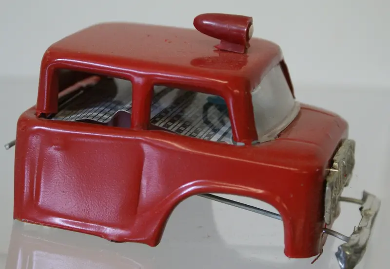 Tin Toy Front Cab. Original Parts Piece Only. 4" 1