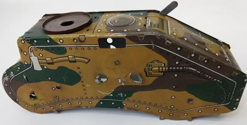 Tin Toy Tank Housing.  (Housing Only No Motor. 1