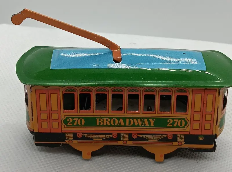 Tin Toy Trolley Broadway 270 3" X 1-1/2" 1