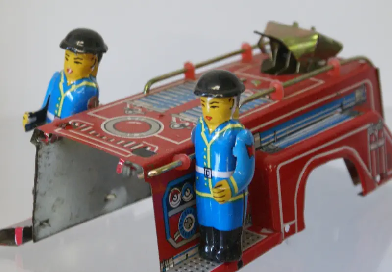 Tinplate Fire Engine Toy Part.  Good For Parts Only. 1