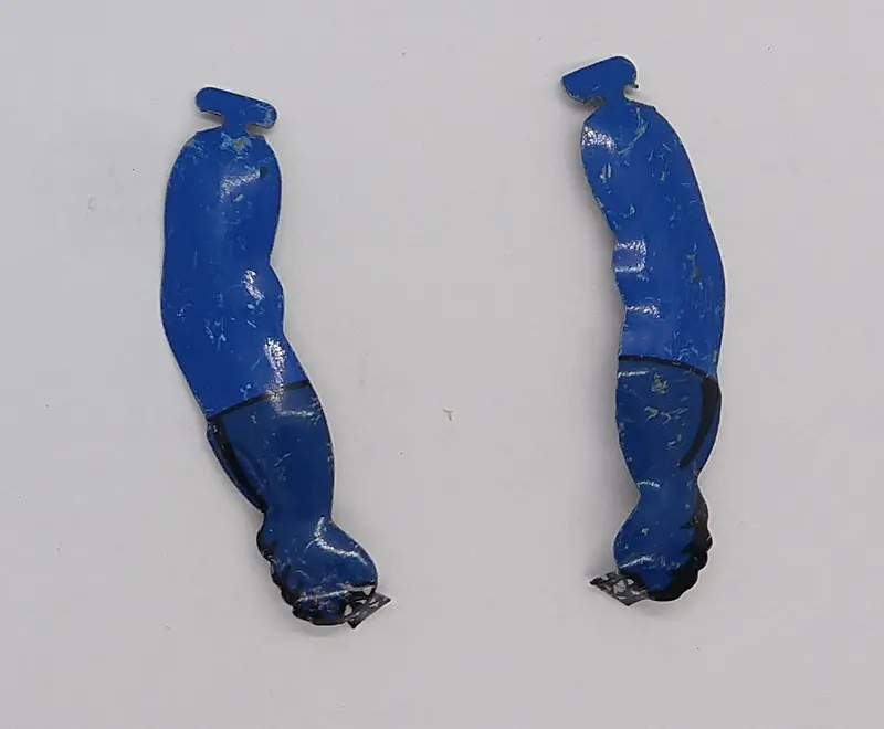 Tinplate Toy Replacement Tin Arm 2" 1