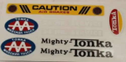 Tonka Aa Wrecker Truck Decal 1