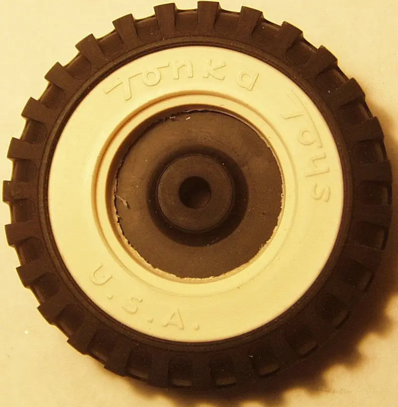 Tonka Tire And White Wall 2-3/8" Tire And Or Hub 1