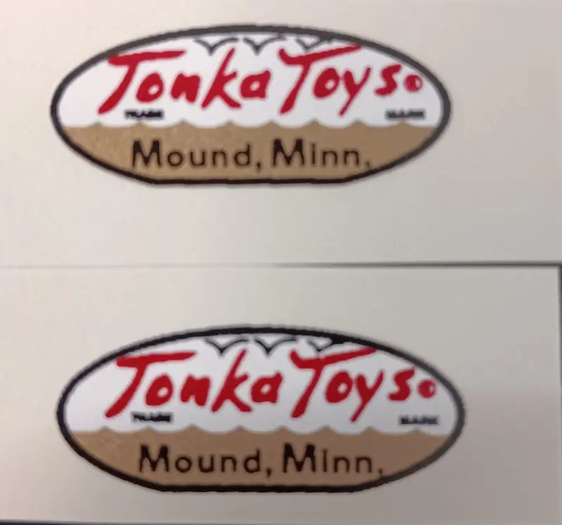 Tonka Truck Decals Pair 1
