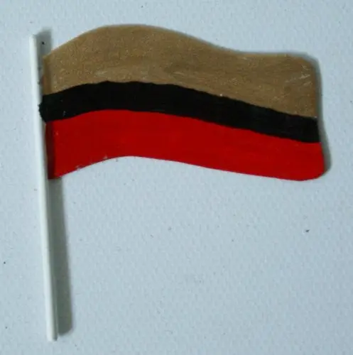 Toy Boat Flag Painted Tin 1-1/2 X 1-1/2" 1