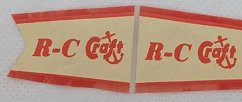 Toy Boat Pennant Flag. R-C Craft 1