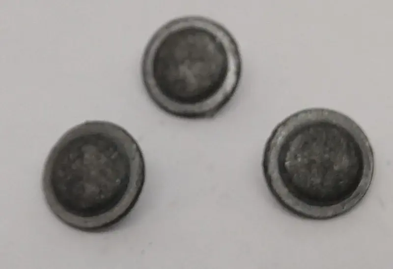 Toy Boat Port Hole Cast Pieces (3) 3/8" 1