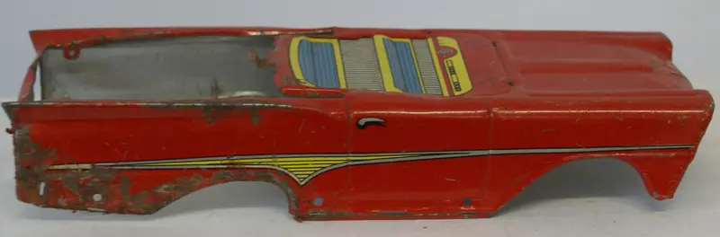 Toy Car Body. Lithographed.  7 X 3" 1