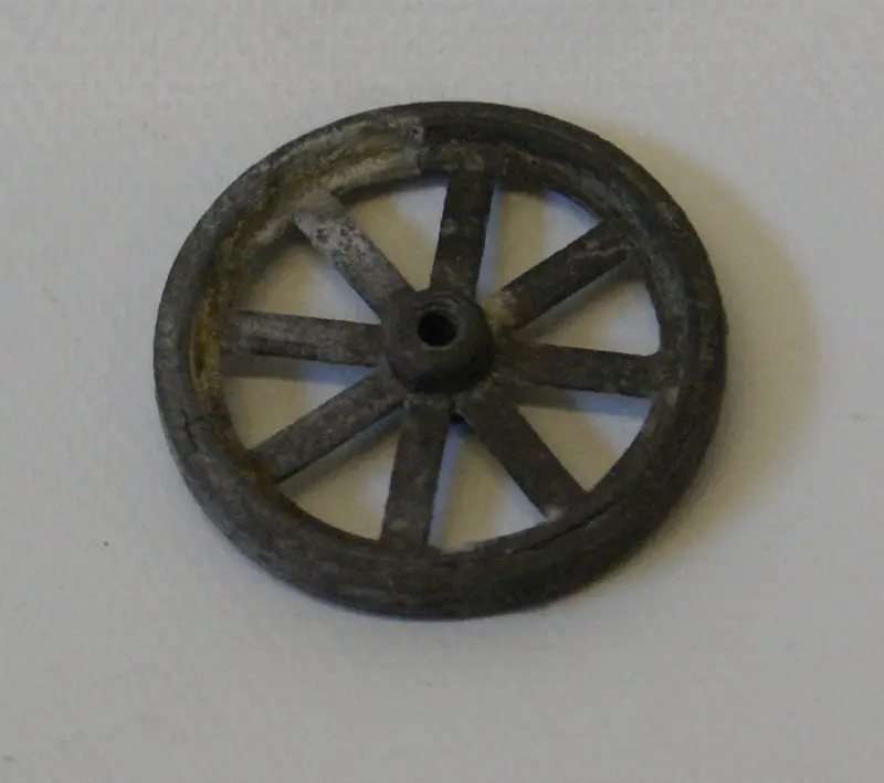 Toy Diecast Spoked Wheel 1-3/16"  Diameter One Wheel Only 1