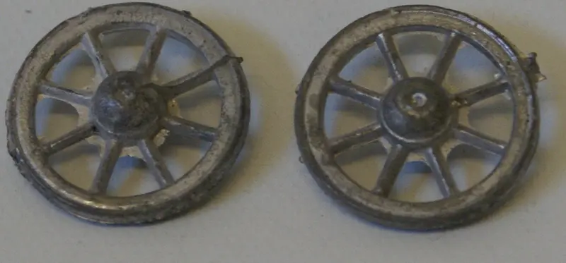 Toy Diecast Spoked Wheels 15/16Th Diameter 1