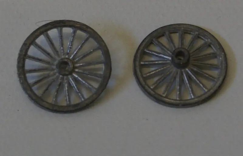 Toy Diecast Spoked Wheels 7/8" Dia. 1