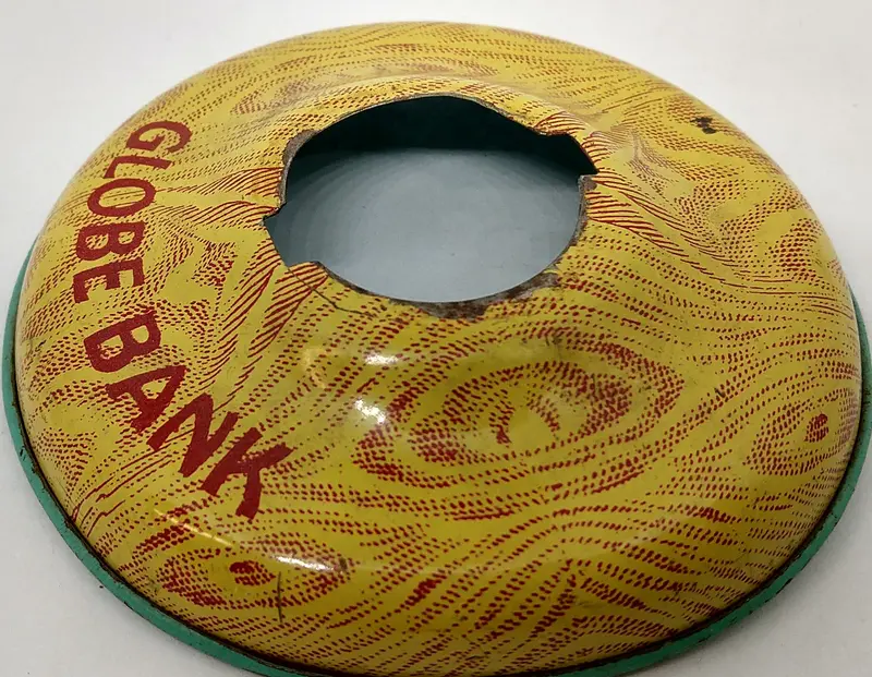 Toy 'Globe Bank' Original Part. Base Only. 1
