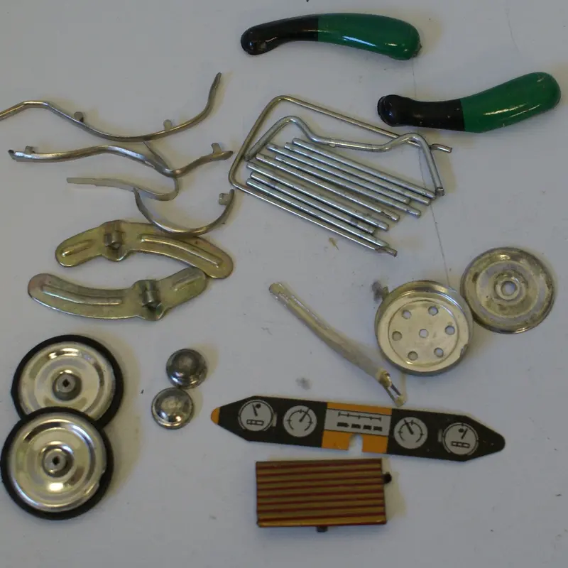 Toy Parts Lot. Miscellaneous Tin Toy Replacement Parts. 1