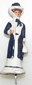 Toy Train Station Figure Lady Traveler 1
