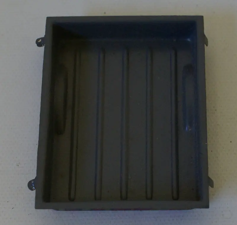 Toy Truck Bed Or Trailer. Tin 2-5/8 X 2" 1