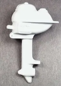 Toy Vintage Boat Light Gray Evinrude Outboard Motor For 14" Boats 1