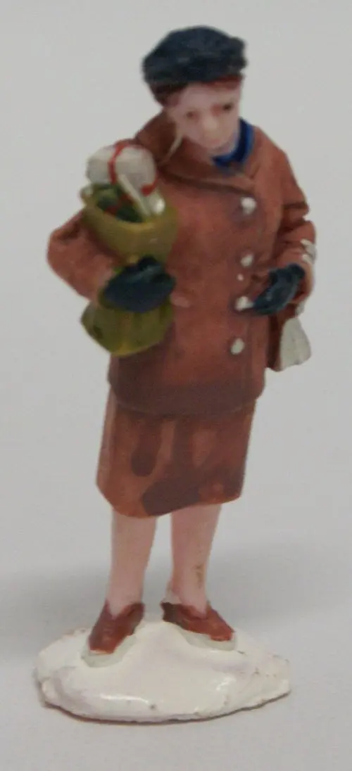 Train Layout Figure : Lady Carrying Gifts. 1