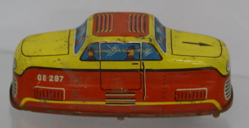 Tram Car Tinplate : Parts Only Not Working.  Original 4" X 1.5 1
