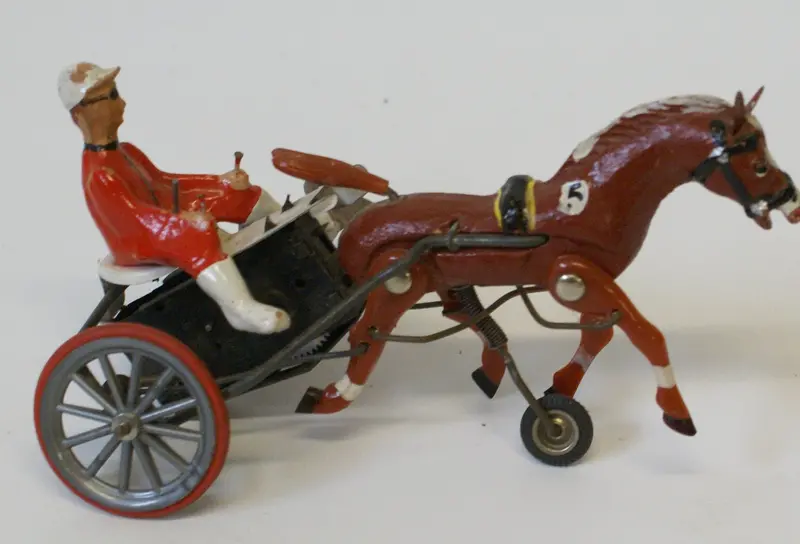 Trotting Horse Toy Sold For Parts Or Restoration. Composition 1
