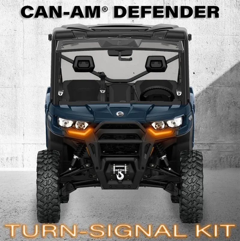 Turn-Signal Plug-&-Play Kit | 2020-2026 Can-Am Defender | Front Fang Lights W/Taillight Integration 1