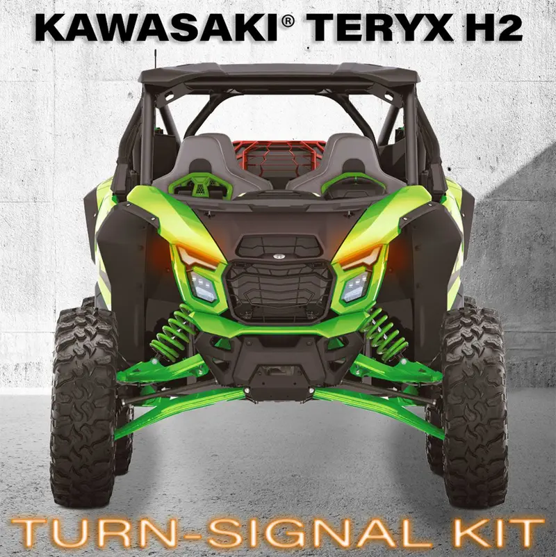 Turn-Signal Plug-&-Play Kit | 2026 Kawasaki® Teryx H2 | Sequential Front Led Lights W/Taillight Integration 1