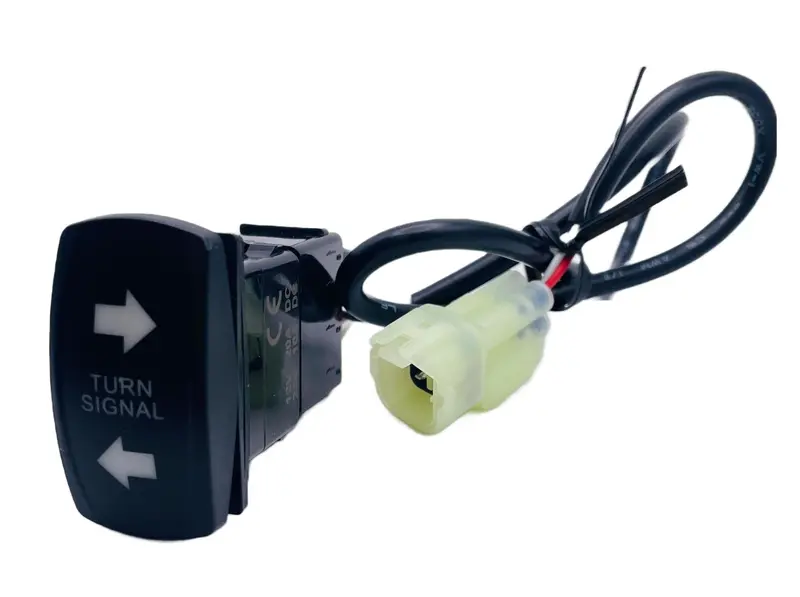 Turn Signal Rocker Switch With 26" Harness 1