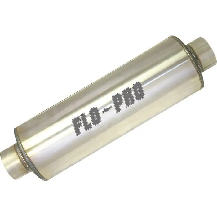 Universal Stainless 8" Fiberglass Packed Muffler 1