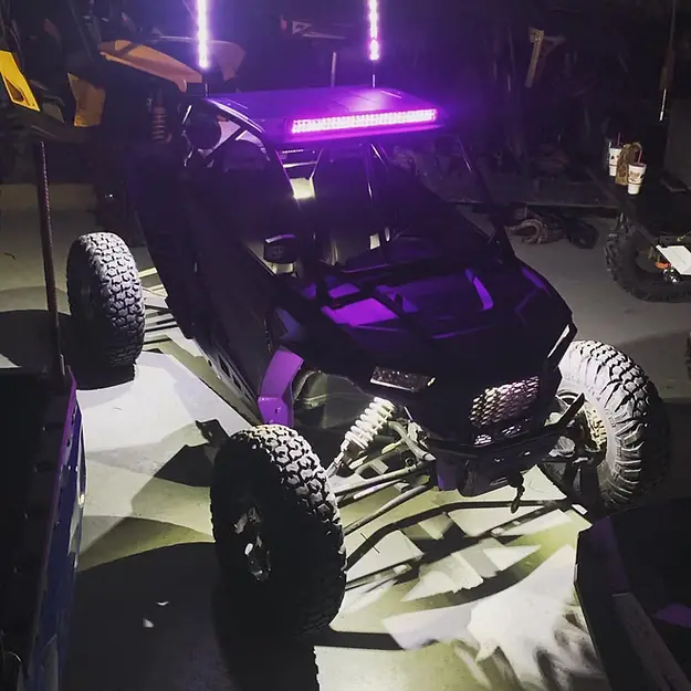 (Utv) White Single Color Rock Light Kit 1
