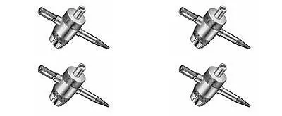 Valve Tool Stem  4 Way Tire Core Remover Valve Stem Tool Repair Rethreader (Lot Of 4) 1