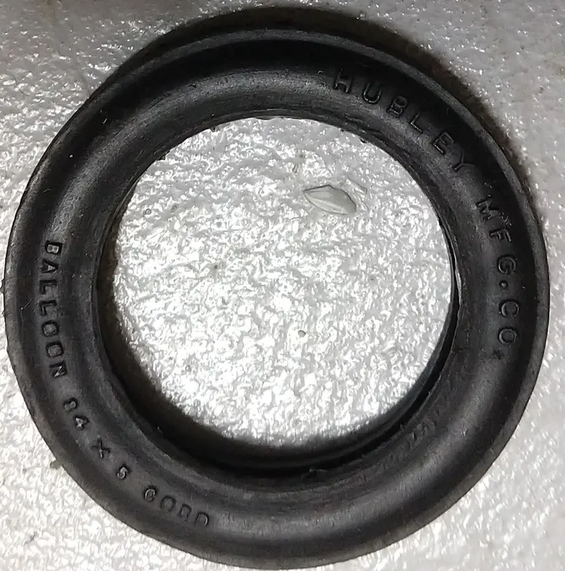 Vintage Hubley Toy  Motorcycle Replacement Black Tire 2-1/2" 1