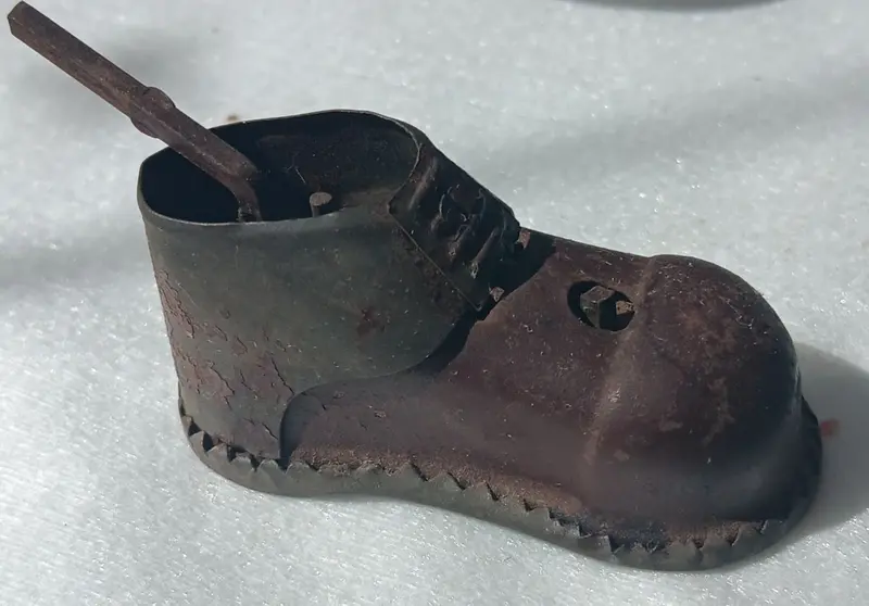 Vintage Japanese Tin Boot Windup Part 2-1/2" 1