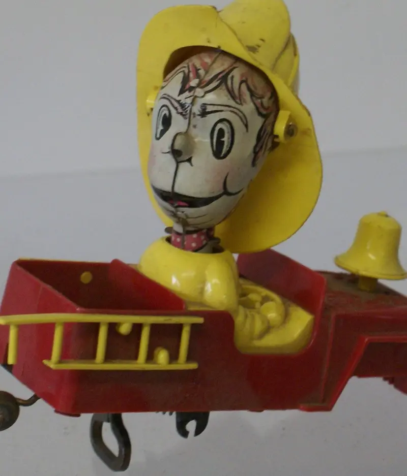 Vintage Marx Crazy Car Mortimer Snerd Fire Chief. 1