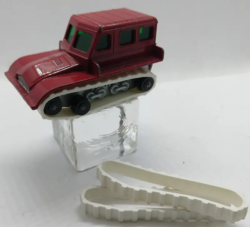 Vintage Matchbox Snow Trac White Track.  Pair 1