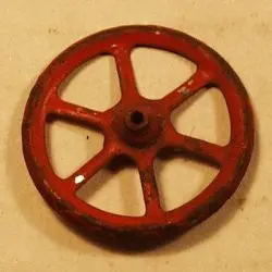 Vintage Tin Plate Wheel 1-1/8" 1