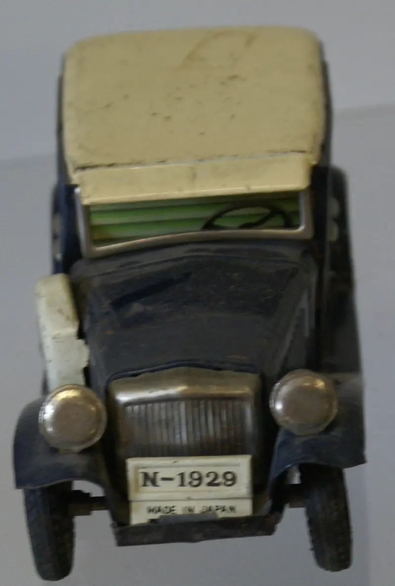 Vintage Tin Toy Friction Car.  1920'S Dodge.  Good For Parts. 7" 1
