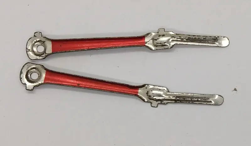 Vintage Tinplate Train Side Rods. (Pair) 2-3/4" 1