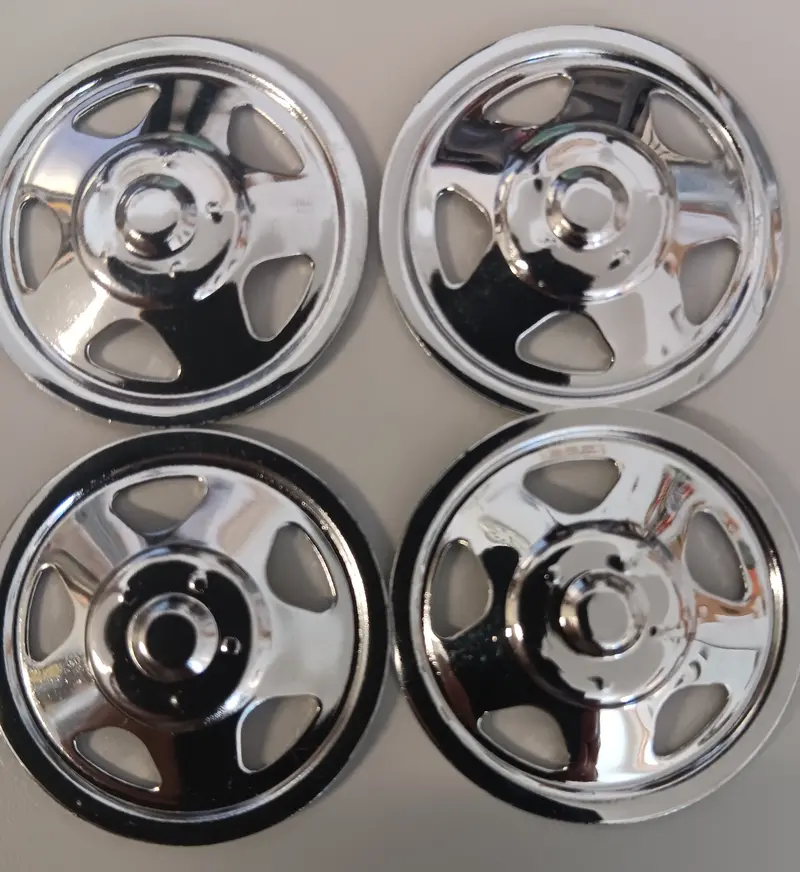 Vintage Tonka Truck Hub Cap Early Version Trucks : 1-5/16" 1.31" Set Of 4 Chrome 1