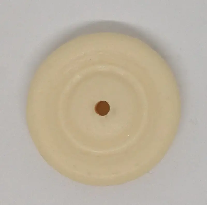 Vintage Toy 1-1/8" Wheel.  Hard Plastic.  Black Or Cream 1